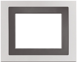 GAMMA instabus Design-Rahmen f.Touch Panel Aluminium