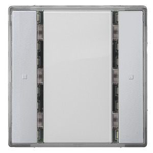 GAMMA instabus Taster 1-fach UP 221/2 DELTA i-system alu-met