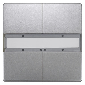GAMMA instabus Taster 2-fach UP 286/2 DELTA style platin-metall.