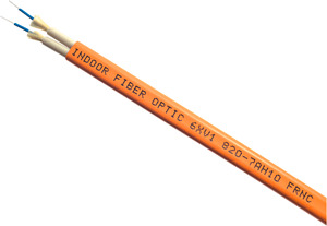Glas-LWL-Innenleitung 0,5m halogenfrei 4 BFOC-Stecker