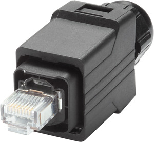 IP65 Stecker Push-Pull RJ45 an TP Leitungen 2x2