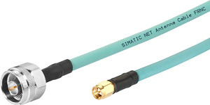 SIMATIC-NET Antennenleitung 0,3m N-Connect/SMA 2xStecker pasteltürkis