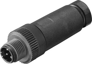 M12 Plug pro-Steckverbinder 4-polig Pack=3Stück