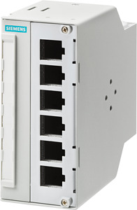 Cu/FO Modular Outlet bis 6 IE RJ45 Keystone / FO LC Coupler auf DIN