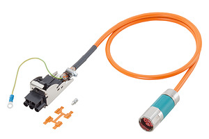 Leistungsleitung 4x1,5+(2x1,5)qmm Stecker Gr.1/1,5qmm