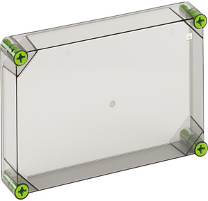 Deckel transparent 320x220x50mm inkl. Schraub. G-Gr.1