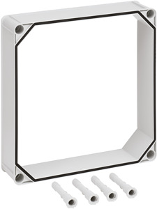 Aufsetzrahmen 320x320x75mm grau