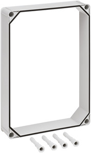 Aufsetzrahmen 440x320x75mm grau