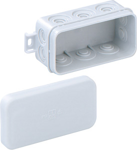 Abzweigdose IP55 max. 2,5mm² IK07 SK II Ui 400VAC VDE hfr