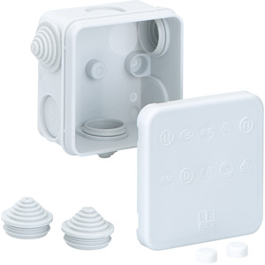 Abzweigdose gr IP55 max. 2,5mm² IK07 SK II UNi=400VAC VDE