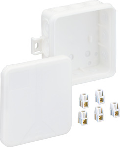 Abzweigdose IP55 max. 2,5mm² IK07 SK II Ui 400VAC VDE hfr