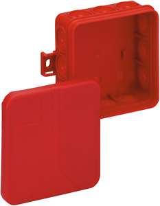Abzweigdose rot IP55 max.2,5mm² IK07 SK II Ui 400VAC VDE hfr