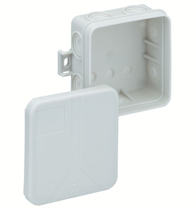 Abzweigdose IP55 max. 2,5mm² IK07 SK II Ui 400VAC VDE hfr