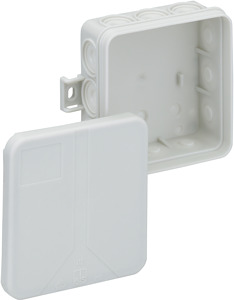 Abzweigdose IP55 max. 2,5mm² IK07 SK II Ui 400VAC VDE hfr