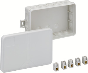 Abzweigdose IP55 max. 2,5mm² IK07 SK II Ui 400VAC VDE hfr