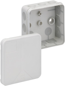 Abzweigdose IP55 max. 2,5mm² IK07 SK II Ui 400VAC VDE hfr