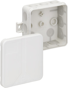 Abzweigdose IP55 max. 2,5mm² IK07 SK II Ui 400VAC VDE hfr