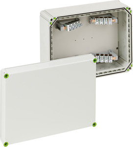 Abzweigkasten IP65 max. 70mm² IK08 SK II UNi=690VAC hfr