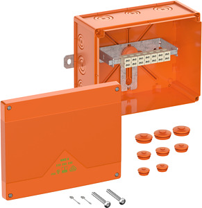 Abzweigkasten IP66 IK08 SK II Ui 450VAC UNi=450VDC UL-EU VDE hfr