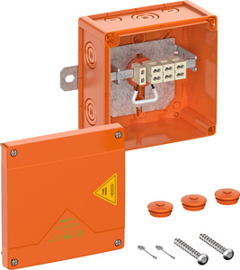 Abzweigkasten IP66 IK08 SK II Ui 450VAC UNi=450VDC UL-EU hfr