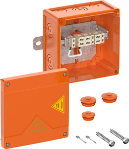 Abzweigkasten IP66 IK08 SK II Ui 450VAC UNi=450VDC UL-EU hfr