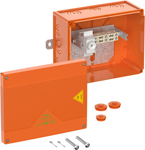 Abzweigkasten IP66 IK08 SK II Ui 450VAC UNi=450VDC UL-EU hfr