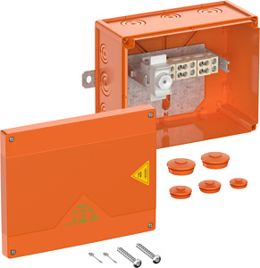 Abzweigkasten IP66 IK08 SK II Ui 450VAC UNi=450VDC UL-EU hfr