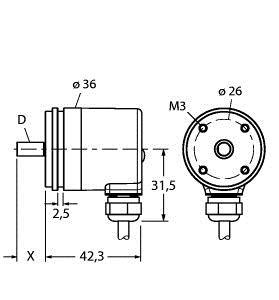 Rotative Messtechnik, Absoluter Dre hgeber / Singleturn