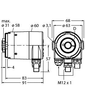 Rotative Messtechnik, Absoluter Dre hgeber / Multiturn
