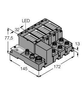 Programmierbares Set für Ethernet/I P in Schutzart IP67, BL ident