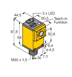 Ultraschallsensor, Reflexionstaster