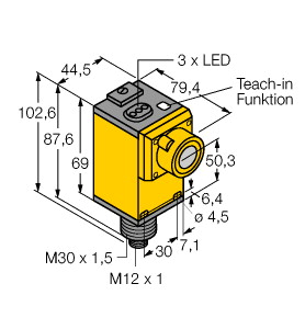 Ultraschallsensor, Reflexionstaster