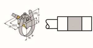 Magnetfeld-Sensor, für Pneumatikzyl inder