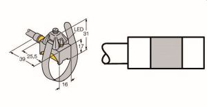 Magnetfeld-Sensor, für Pneumatikzyl inder