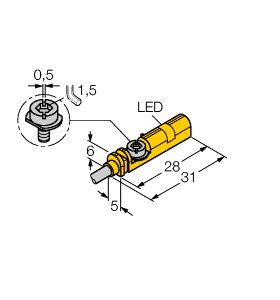 Magnetfeld-Sensor, für Pneumatikzyl inder, KIWA 16 ATEX 0051 X