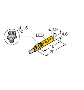 Magnetfeld-Sensor, für Pneumatikzyl inder