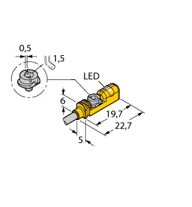 Magnetfeld-Sensor, Kompaktbauform f ür Kurzhubzylinder