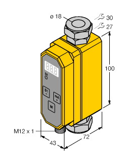 Durchflussmessung, Inline-Sensor mi t integrierter Auswerteelektronik