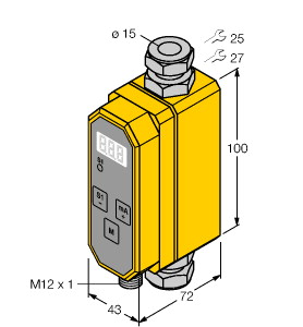 Durchflussmessung, Inline-Sensor mi t integrierter Auswerteelektronik
