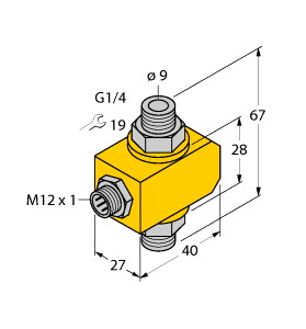 Strömungsüberwachung, Inline-Sensor ohne integrierte Auswerteelektroni