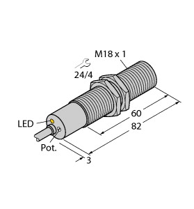 Strömungsüberwachung, Eintauchsenso r mit integrierter Auswerteelektron
