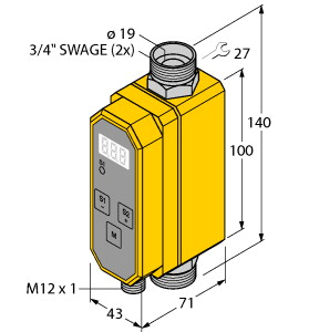 Kompakte Inline-Durchflussmesser, M essung der Durchflussmenge, Relaisa