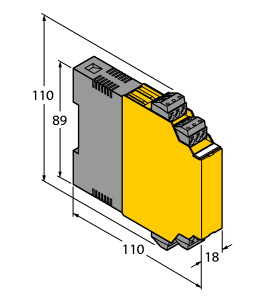 Analogsignaltrenner, 1-kanalig, TÜV 03 ATEX 2311
