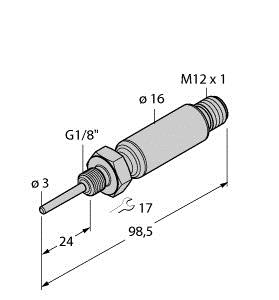 Temperaturerfassung, Edelstahltrans mitter mit integriertem Fühler