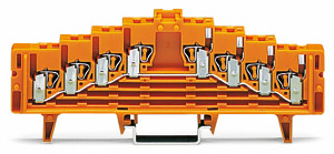 4-Etagen-Potentialklemme TS5X7,5 0,08-1,5qmm lichtgrau Mittenbeschr.