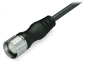 Verbindungskabel 10m freies Ende 12-p. M23 Buchse axial