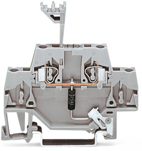 Doppelstockklemme 2,5qmm mit Suppressordiode 24VDC