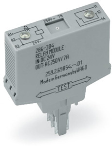 Relais-Baustein 110VDC b=15mm 1 Wechsler steckbar