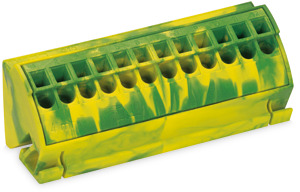 PE-Sammelschienenblock 4qmm grün-gelb AWG 16-12 CAGE CLAMP