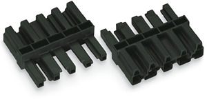 Zwischenkupplung 5-polig 1xStecker/1xBuchse schwarz